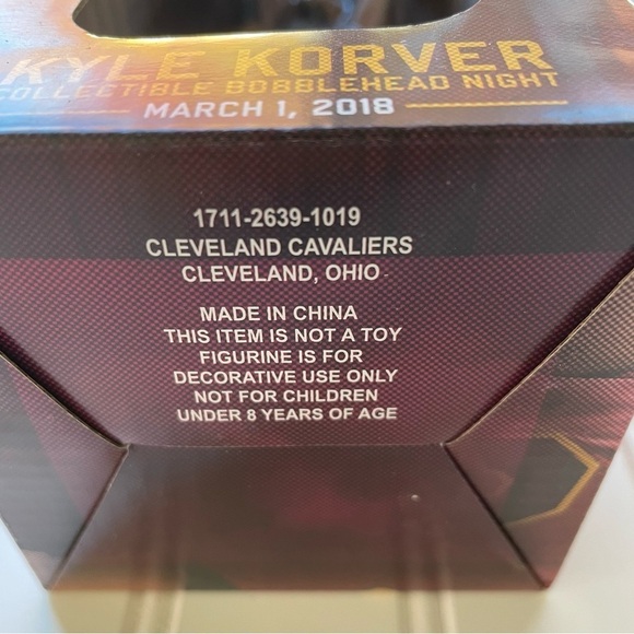Kyle Korver NBA Cleveland Cavaliers Collectible Bobblehead SGA 3/1/2018 - Picture 7 of 9